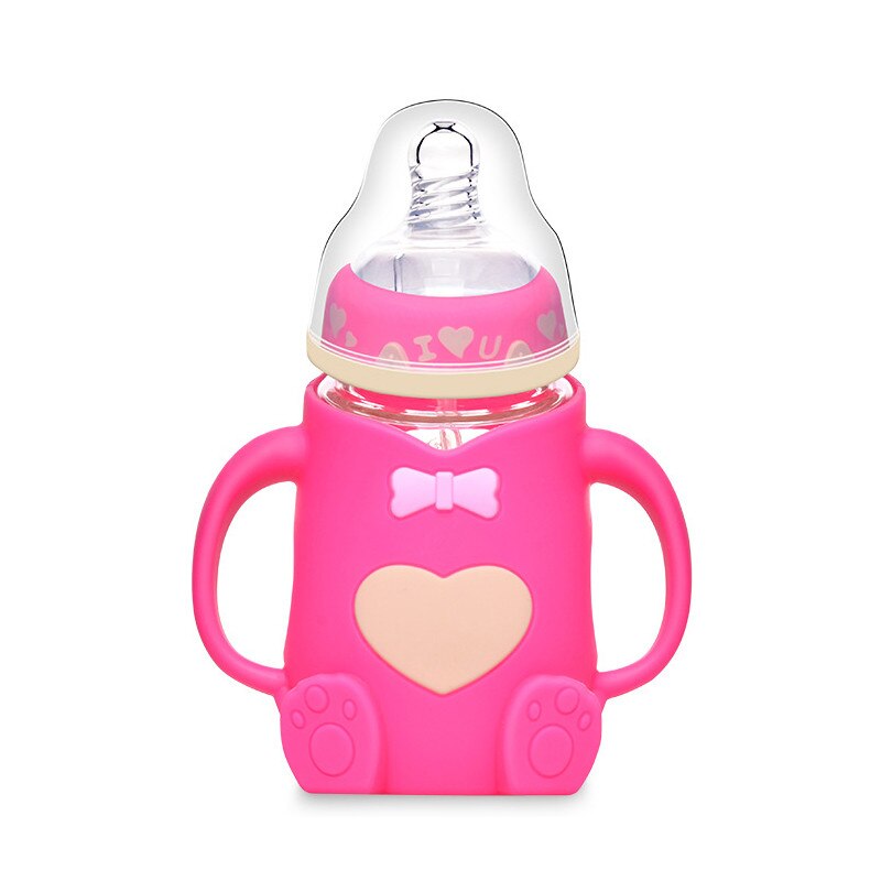 Baby Bottle with Handles Cute Feeding Bottle